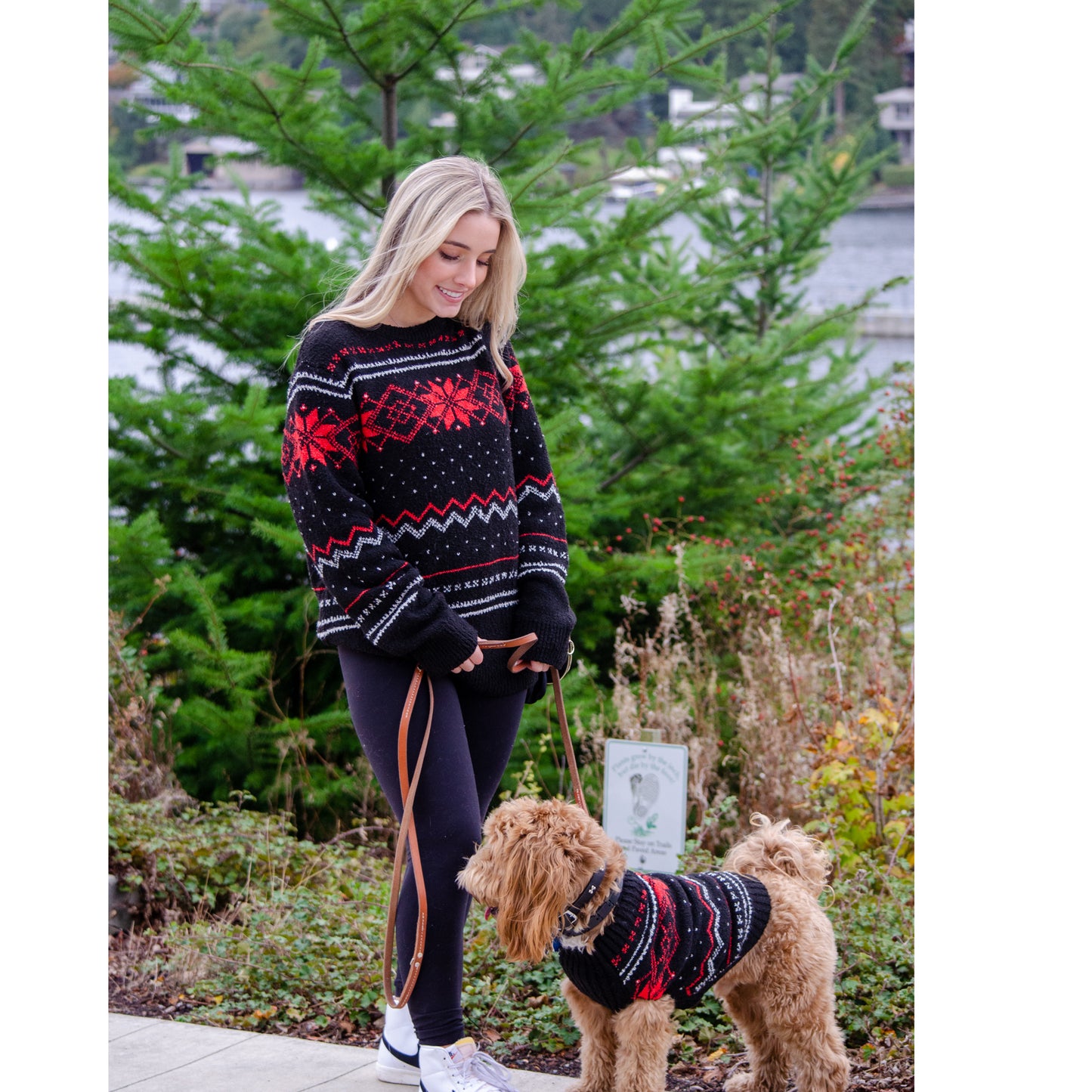 Winter Fair Isle Unisex Crew Neck Sweater